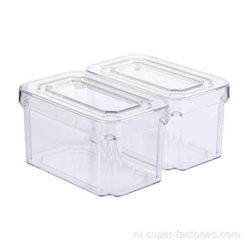 Прозрачный контейнер для хранения пищевых продуктов с крышкой